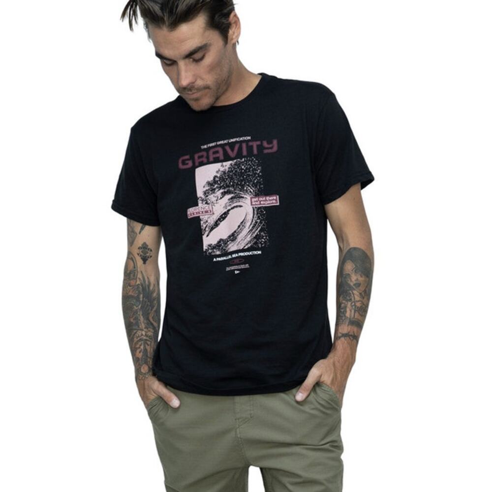 Florence Marine Size LARGE Gravity Movie Organic T-Shirt Black Tee M18-2